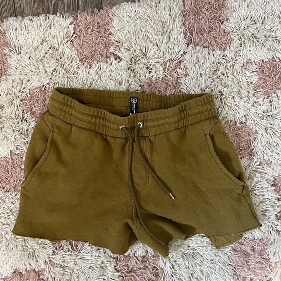 Volcom Pants - Volcom Green Athletic Shorts with Elastic Waistband
